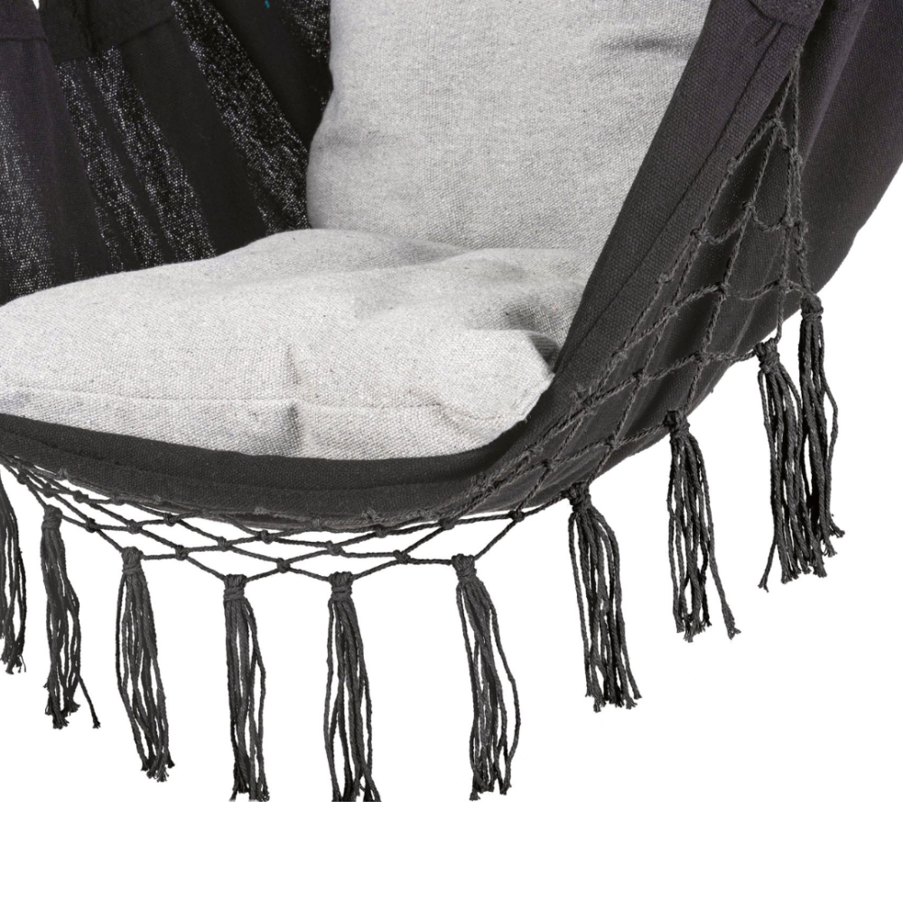 Бразильське крісло - гамак Outtec Boho XXL чорний Киев - изображение 4