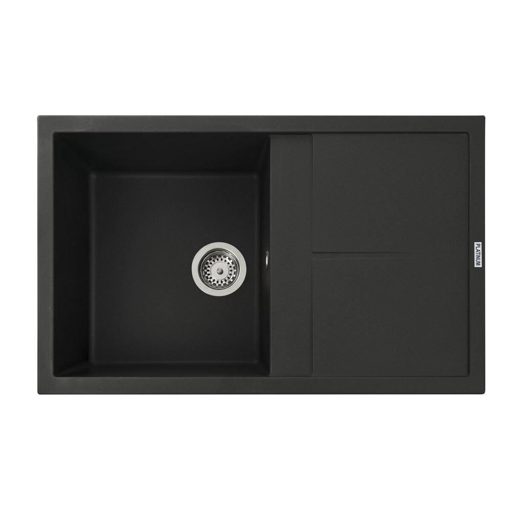 PLATINUM Гранітна мийка для кухні Platinum 7950 Selena матова Чорна Киев - изображение 1