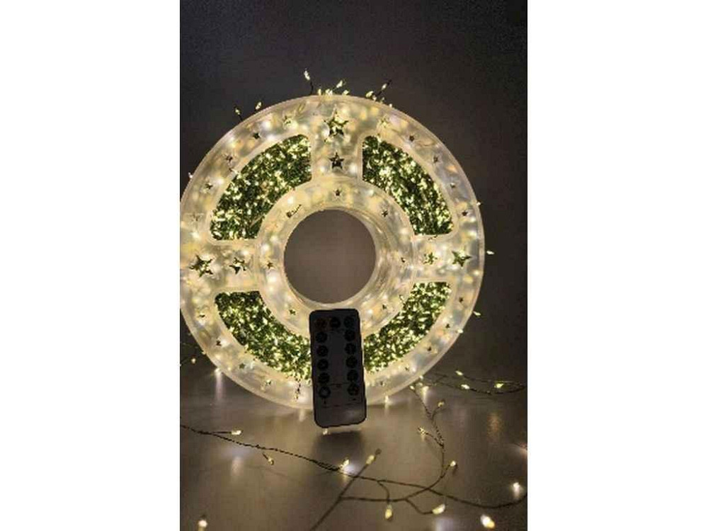 Гірлянда-роса 300LED теплий 10м USB з пультом ТМ TLT Київ - фото 1