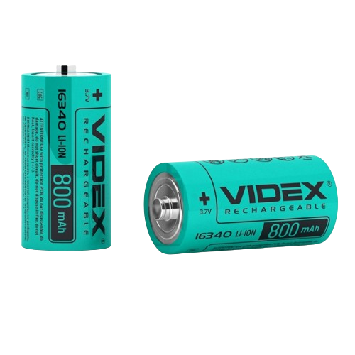 Акумулятор 16340 800mAh без захисту (пл-1шт) Videx Житомир
