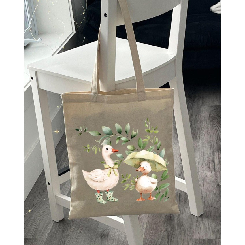 Екошопер BookOpt BK4103 Веселі Гусята бежевий Київ - фото 7