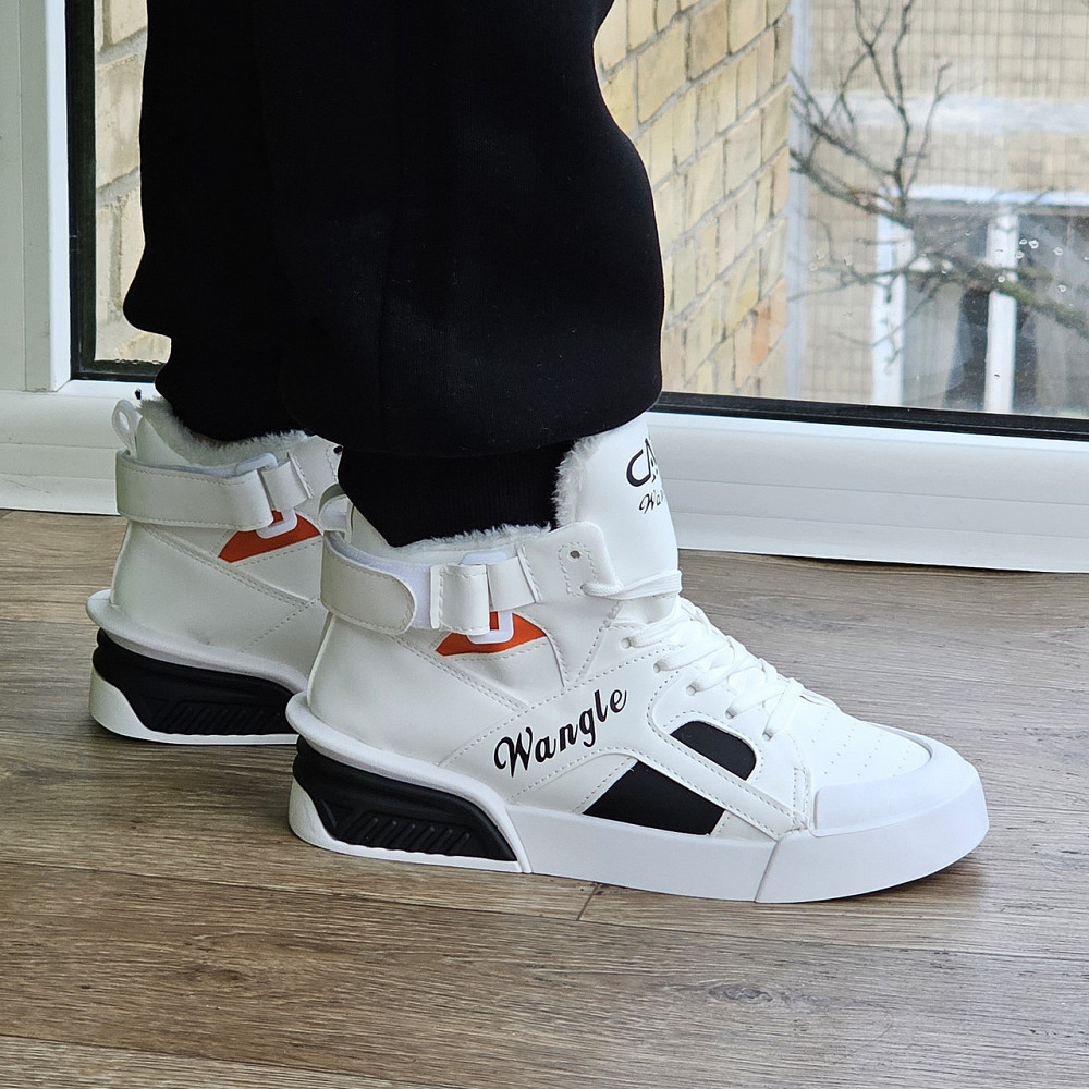 Жіночі зимові Білі Кросівки з Мехом Снікерси Черевики (розміри: 36,37,38,39,40) Дніпро - фото 5