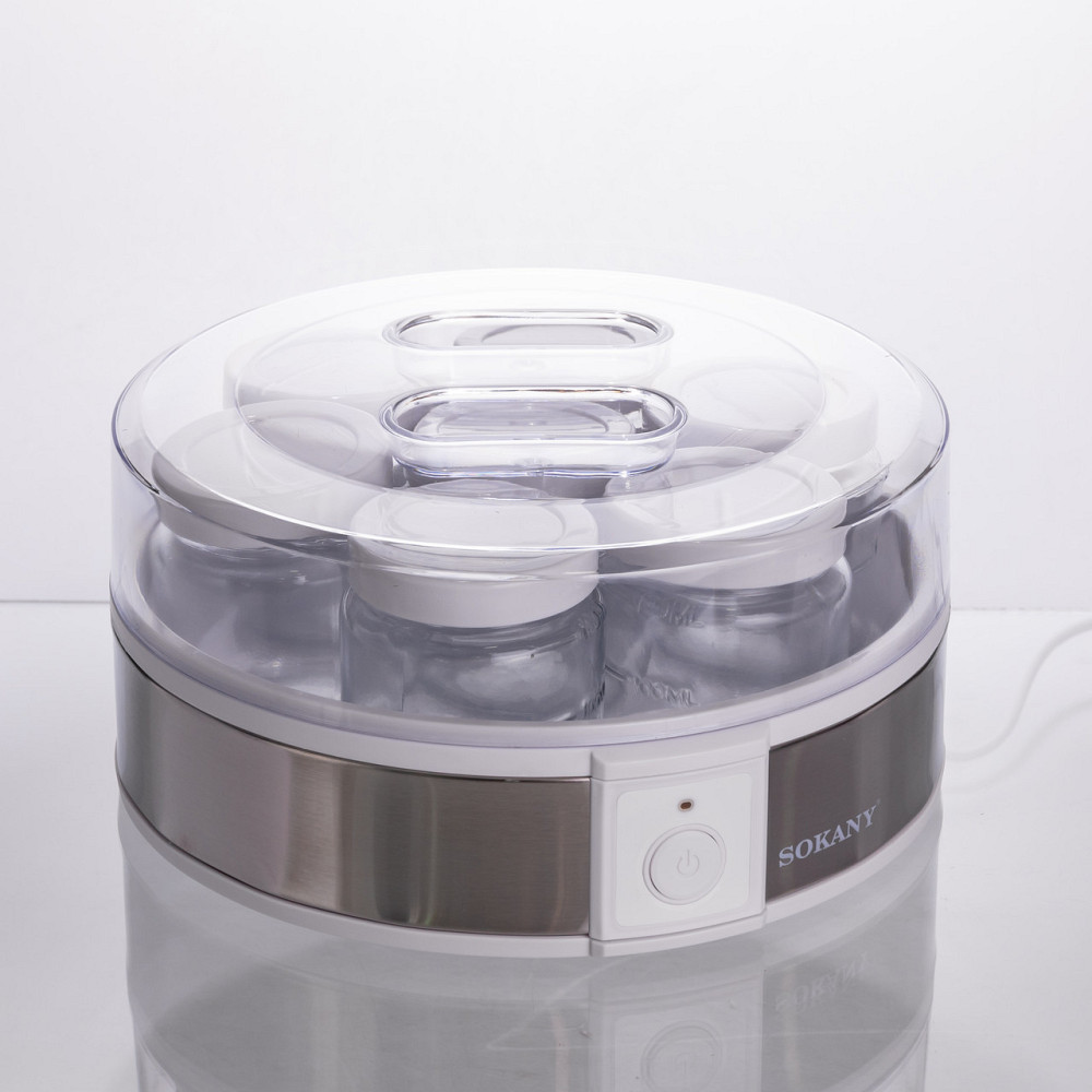 Йогуртница электрическая на 7 баночек по 180 (мл) аппарат для приготовления йогурта 20 Вт йогуртница для дома SK-08017 Киев - изображение 6