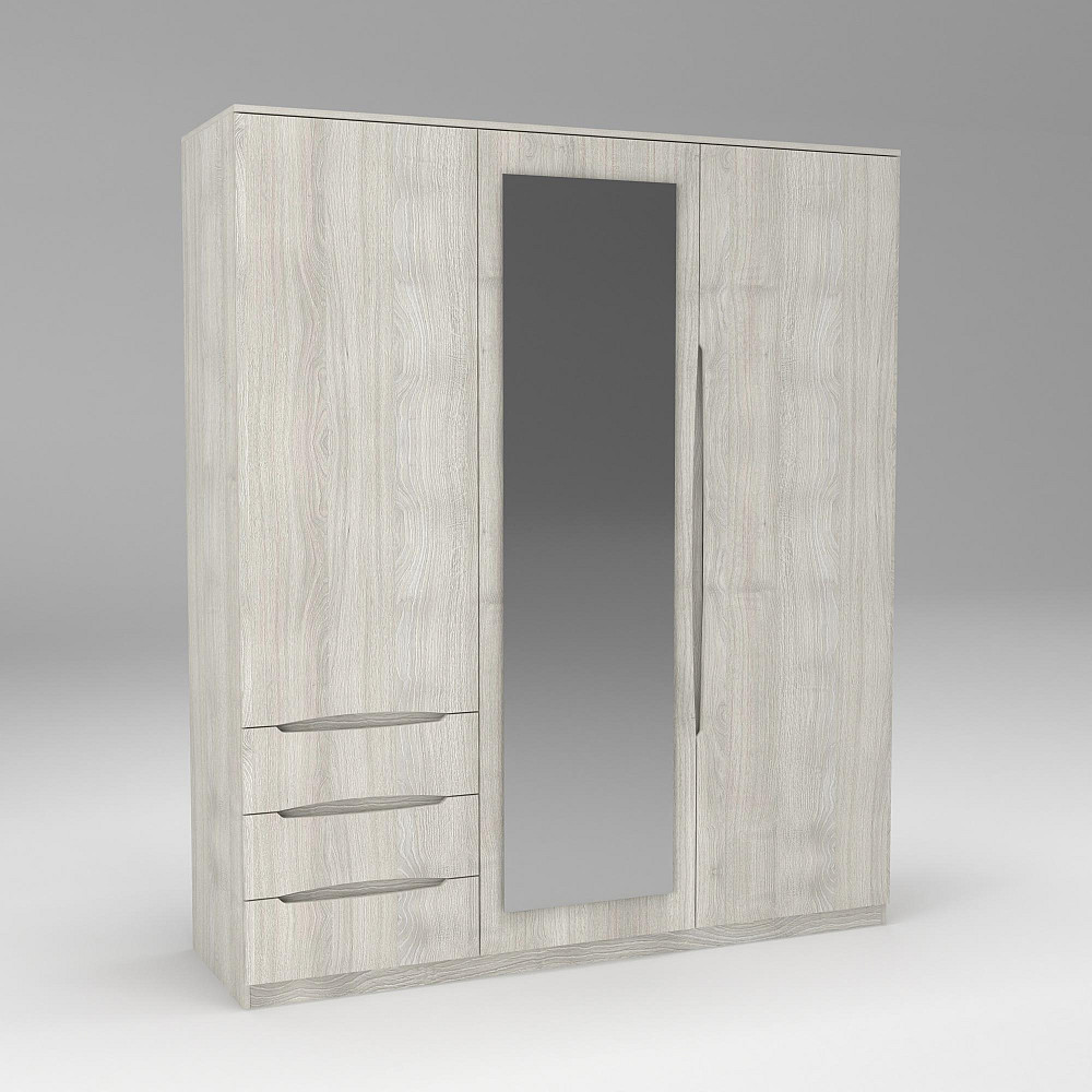 Шкаф Дельта 2, Дуб Шамоні Світлий, 1800х550х2100 Львов - изображение 1