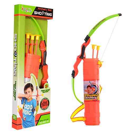 Лук M 0009, стріли на присосках 3 шт., колчан, кор., 20-57-4,5 см, шт Київ