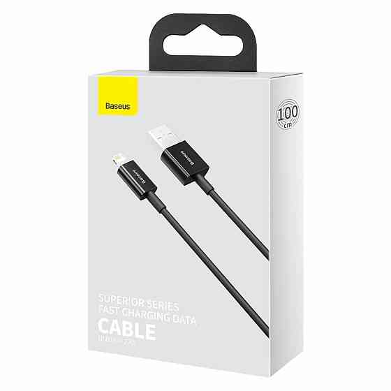 Кабель Baseus Superior Series USB to iP 2.4A 1m Black Киев