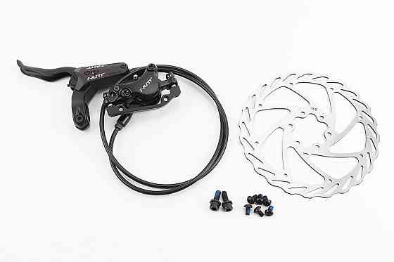 Гальмо Disk-brake гідравлічне переднє, диск 180мм, кріпл. 6 болтів, чорне F-800 Киев