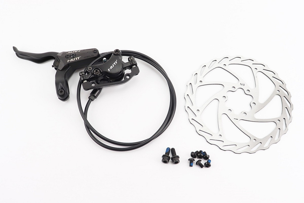 Гальмо Disk-brake гідравлічне переднє, диск 180мм, кріпл. 6 болтів, чорне F-800 Киев - изображение 1