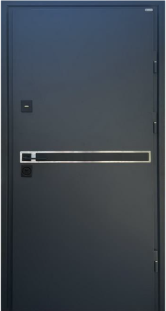 Двери входные Бастион Прайм МАКС Ескада 26 RAL 7016 / ПВХ Дуб альпийский 860х2050 мм Киев