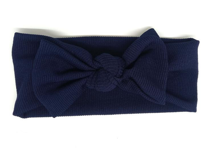 Повязка на голову с бантом детская синяя Киев - изображение 1
