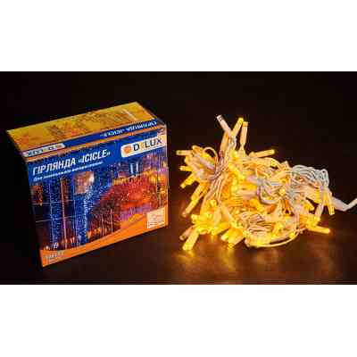 Гірлянда Delux ICICLE flash 108LED 2 х 1 м жовтий/білий IP44 EN (90012941) Вінниця
