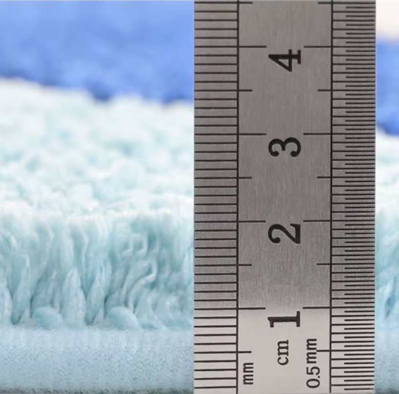 Коврик для ванной и душа коврик для ног в ванную комнату,микрофибра,атискользящий 40х60 см,синий с узором Каменец-Подольский - изображение 4