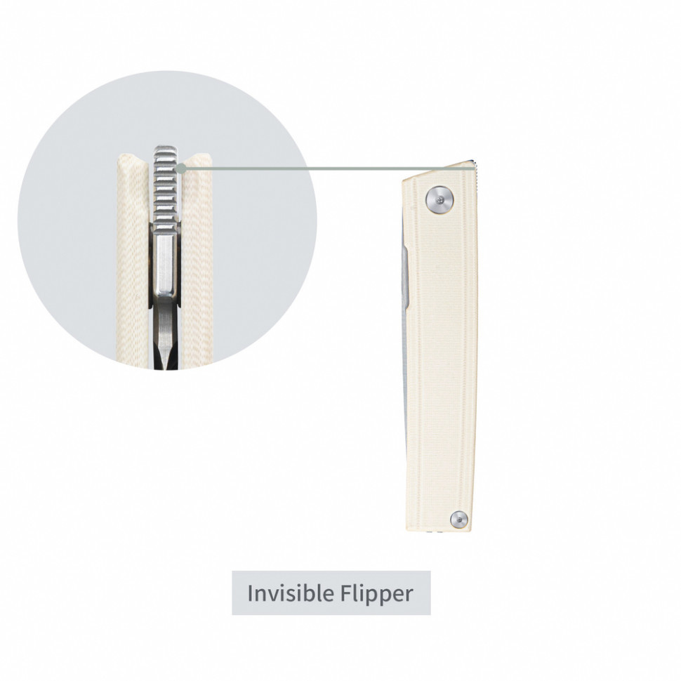 Ніж складаний SRM Gent 401LC-GT, білий Київ - фото 16