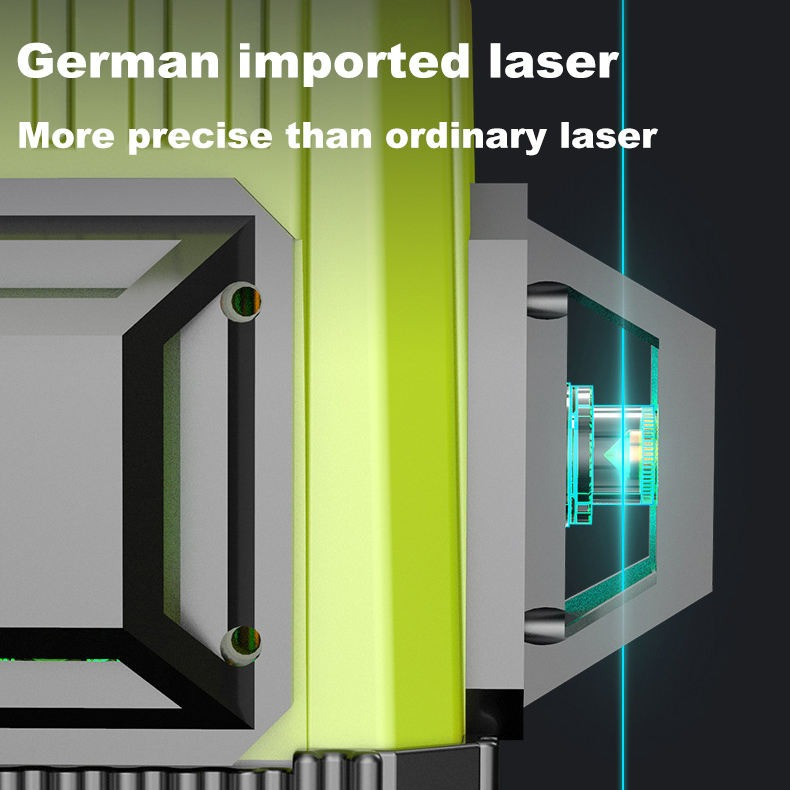 4D лазерний рівень лазерний нівелір рівень лазерний 16-лінійний лазерний рівень самовирівнюється 360 градусів горизонтальний Київ - фото 5