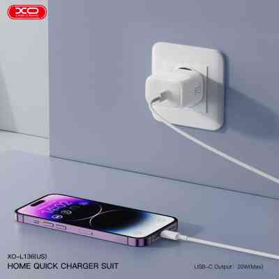 Зарядний пристрій XO L136 20W USB-C PD White (L136_White) Вінниця