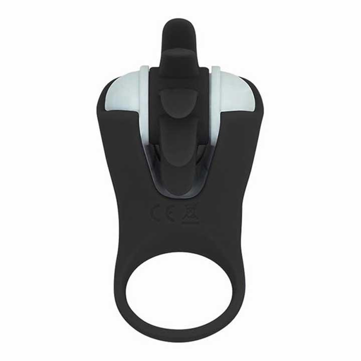 Віброкольцо з ротацією для стимуляції клітора 20 режимів Чорний Вінниця - фото 7