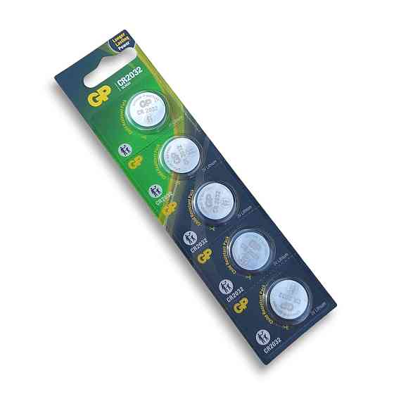 Батарейка елемент живлення таблетки GP CR2032 3.0V уп.5 штук Харків