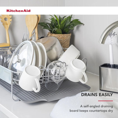 Сушарка для посуду KitchenAid Sinkware 61,5 x 38,5 x 37,5 см сірий (KEG896BXCGA) Вінниця - фото 12
