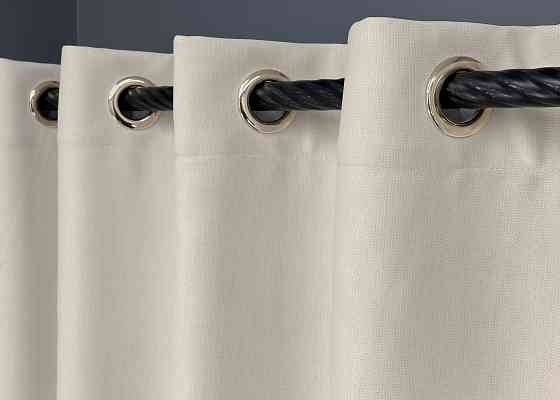 Комплект штор на люверсах VR-Textil Блэкаут двусторонний Scandi № 1902ш Таш 150х250 см 2 шт (37-0307) Киев