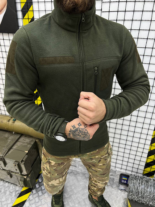 Флісова кофта олива тактична фліска Одеса - фото 4