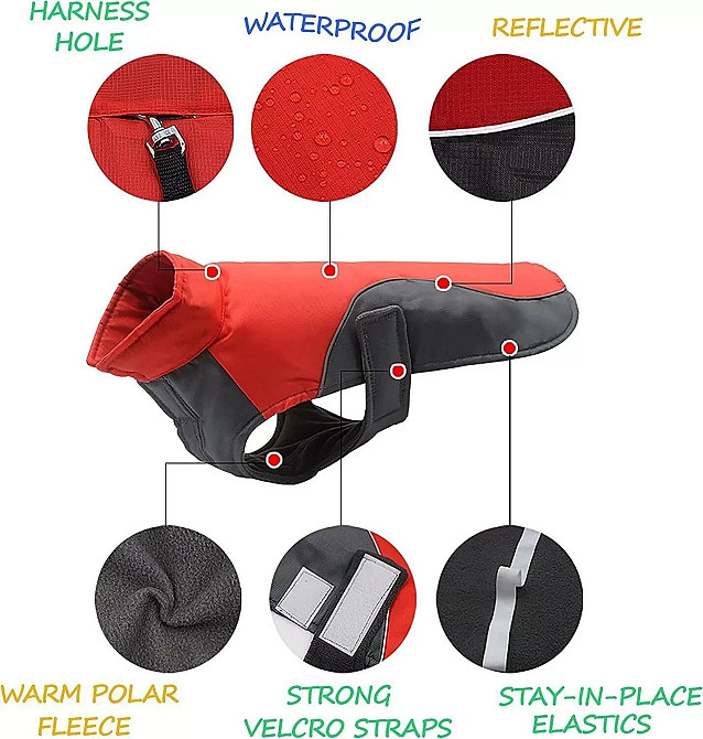 Зимова водонепроникна курточка Lautus Pets 3XL (товар вживаний) Луцк - изображение 7