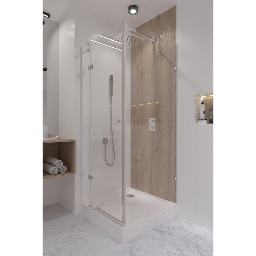 Душова кабіна Qtap CAPRICORN CRM1011SC6 100х100 см, скло Clear 6 мм, CalcLess, без піддона Київ - фото 20