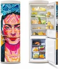 Холодильник Lodówka Vestfrost Art Collection Frida Kahlo VR-FB373-2E1BG z zamrażalnikiem dolnym 190,1 cm Beżowa Киев
