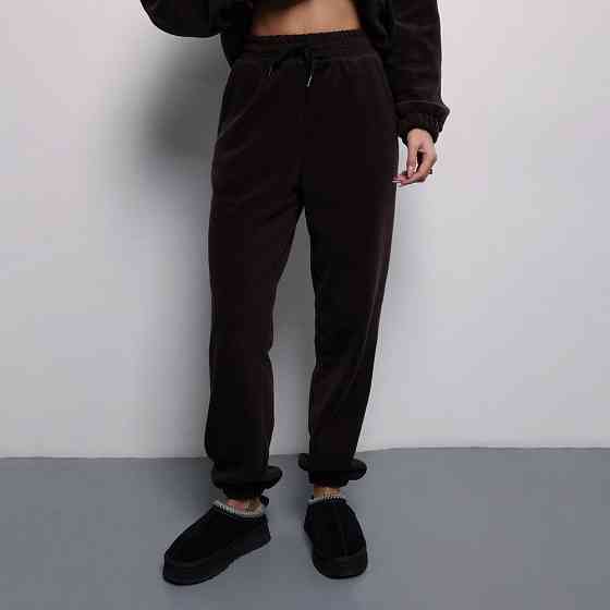 Темно-шоколадний костюм зимовий флісовий. Жіночий теплий костюм Pobedov Huggi жіночий Київ