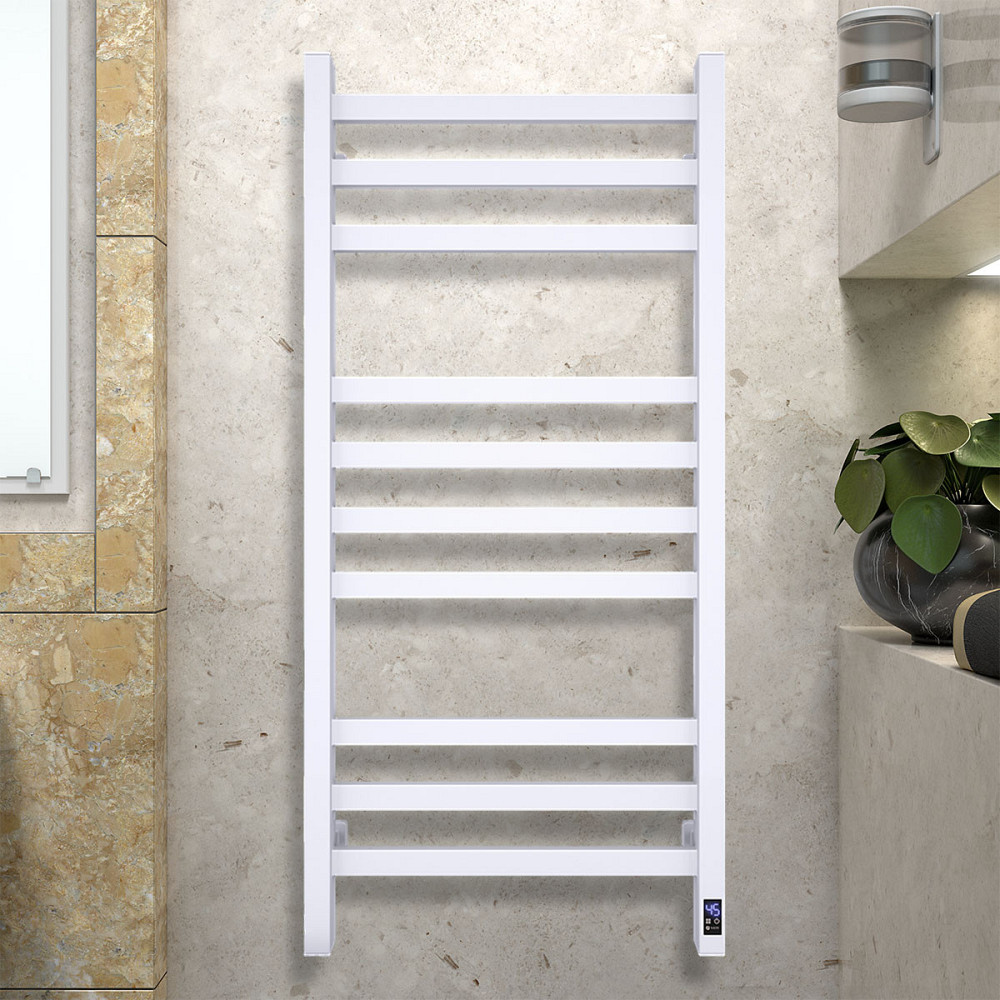 Полотенцесушитель электрический NAVIN Авангард 480х1000 Sensor, белый, левый (12-028153-4810) Киев - изображение 3