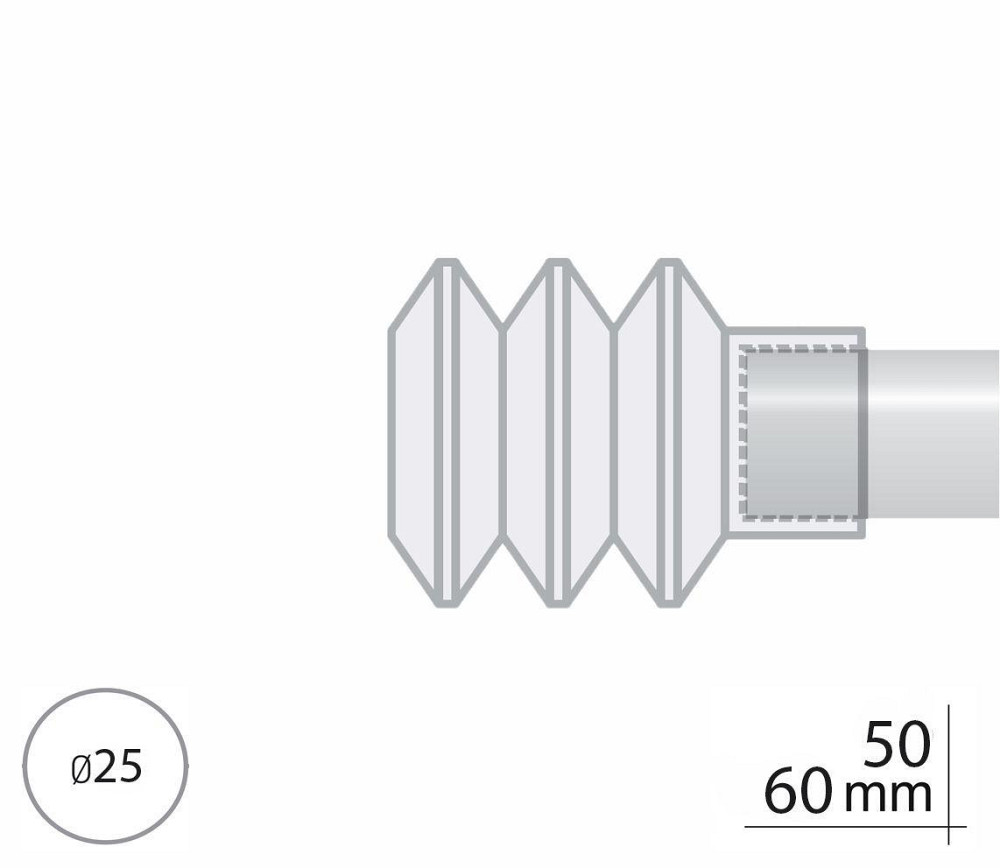 Закінчення для карнизу Orvit МІЛІОРА 25 мм АНТИК Львов - изображение 2