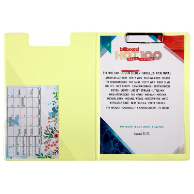 Клипборд-папка Axent Pastelini с металлическим клипом А4 винил Желтая (2514-26-A) Винница - изображение 2