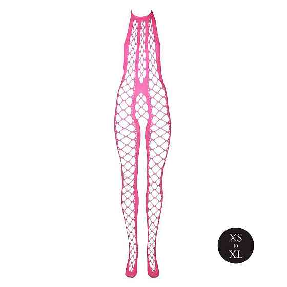 Бодістокінг - Ouch! Bodystocking With Halterneck Pink, XS/XL Sex Aura Київ