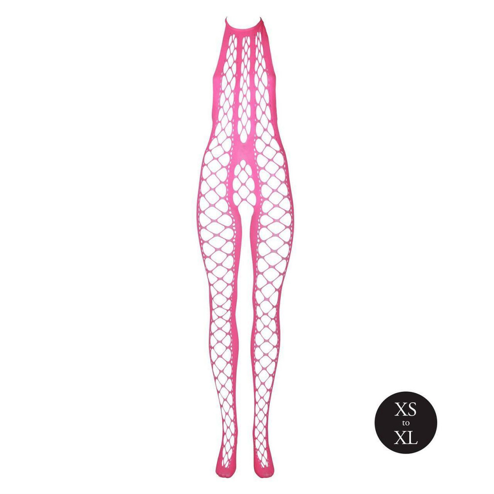 Бодістокінг - Ouch! Bodystocking With Halterneck Pink, XS/XL Sex Aura Київ - фото 6