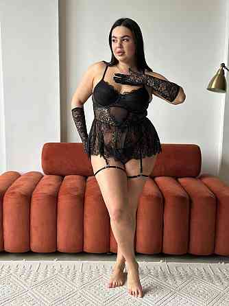 Жіноча еротична нижня білизна великих розмірів з гартерами чорна PLUS SIZE мереживна з кісточками Одеса