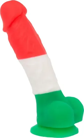 Кольоровий фалоімітатор ADDICTION - LEONARDO - 7 "- 3 COLOURS, 17,8 см, силікон, вібропуля в подарун Львів