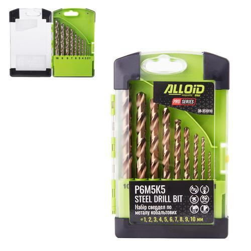 Alloid Pro. Набір свердел по металу кобальтових 1-10мм 10од. Р6М5K5 Одесса - изображение 1