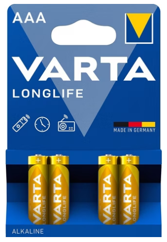 Батарейка Varta LR3/AAA Longlife Alkaline 4шт Дніпро - фото 1