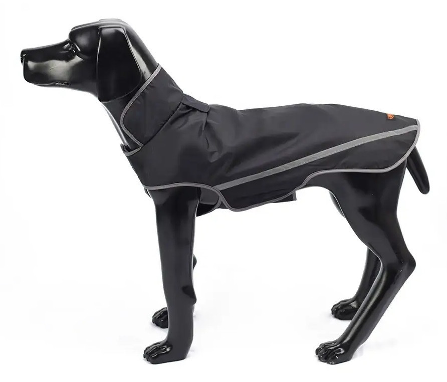 Водонепроникна куртка для собак BlackDoggy (БлекДоггі) VC-JK12013 L, Чорний Запоріжжя - фото 1