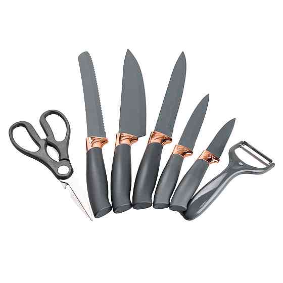 Кухонный набор ножей с ножницами и овощечисткой, 5 шт. Киев