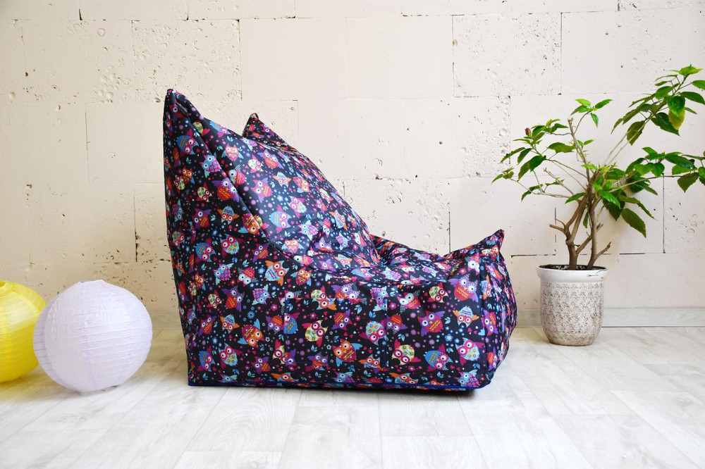 Безкаркасне крісло Вільнюс принт Сови Київ - фото 2