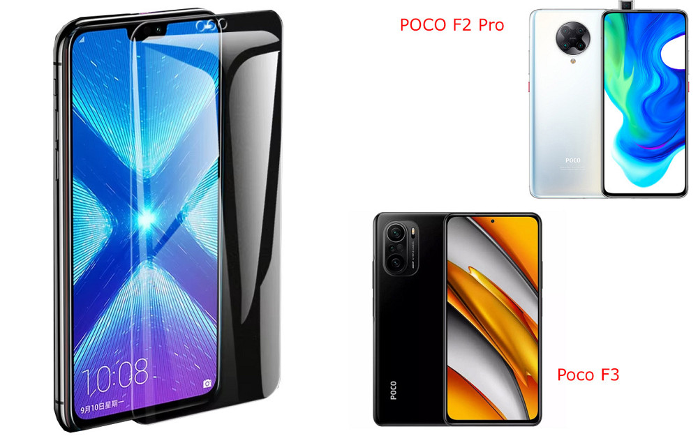 Защитное стекло NeoGlass для POCO F2 Pro, Poco F3 – ультрапрозрачное и устойчивое Киев - изображение 2