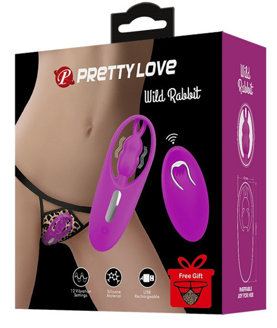 Вибро-стимулятор зайчик с пультом ДУ Pretty Love - Wild Rabbit, BW-022071ZW Sex Aura Киев - изображение 9