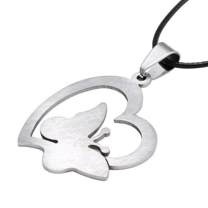 Кулон жіночий Серце з метеликом Київ - фото 6