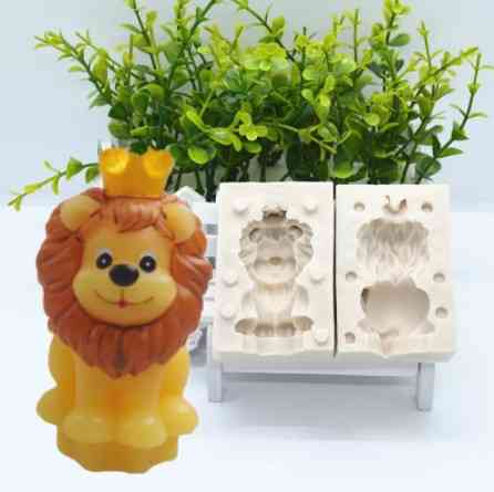 Молд силиконовый Лев 65 на 45 мм серый Киев