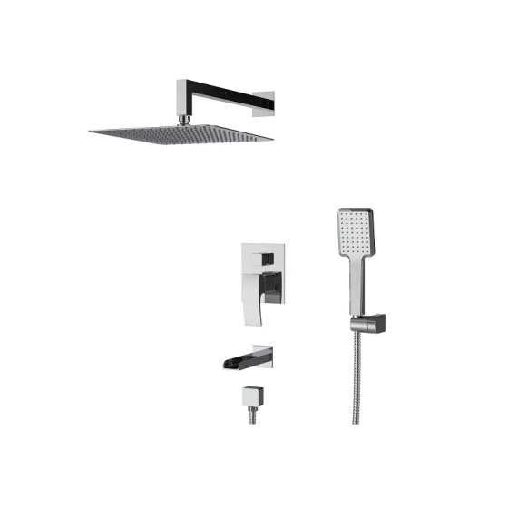 Встраиваемая душевая система со смесителем водопад Koer KB-68007-01 (Цвет хром) (KR3466) Киев