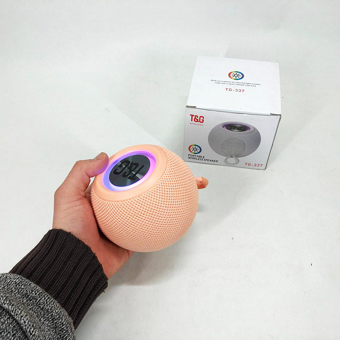 Колонка-динамик bluetooth TG337, Блютуз колонка с качественным звуком ME-381 и подсветкой Киев - изображение 2