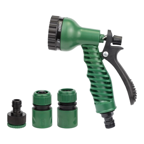 Набір поливальний (пістолет-розпилювач 7 режимів+2 коннектора+адаптер ABS) Grad Житомир - изображение 2