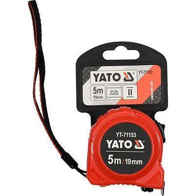 Рулетка YATO 5мх19мм, со стальной лентой, нейлоновым покрытием, двойной блокировкой. Харьков - изображение 2