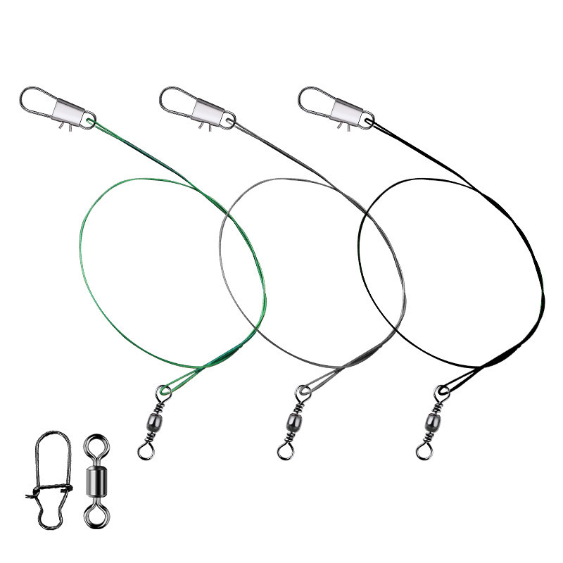 Набор из 20 стальных поводков для рыбалки 15 см Киев - изображение 4