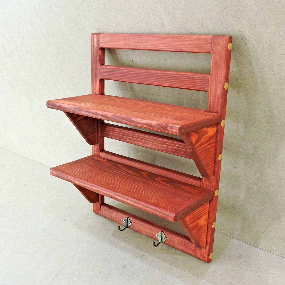 Настінна полиця "Макау" корал Миколаїв - фото 1